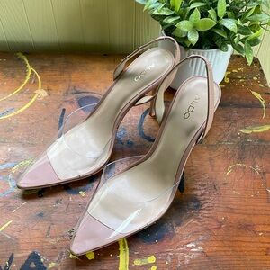 Aldi Nudeclear Slingback heel